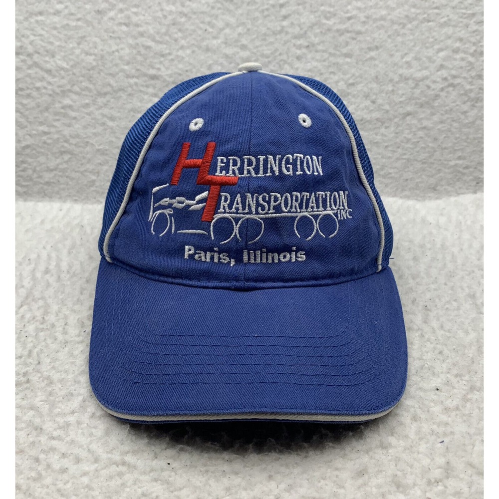 Herrington Transportation Baseball‎ Hat Mens OSFM Mesh Paris Illinois Strap Back